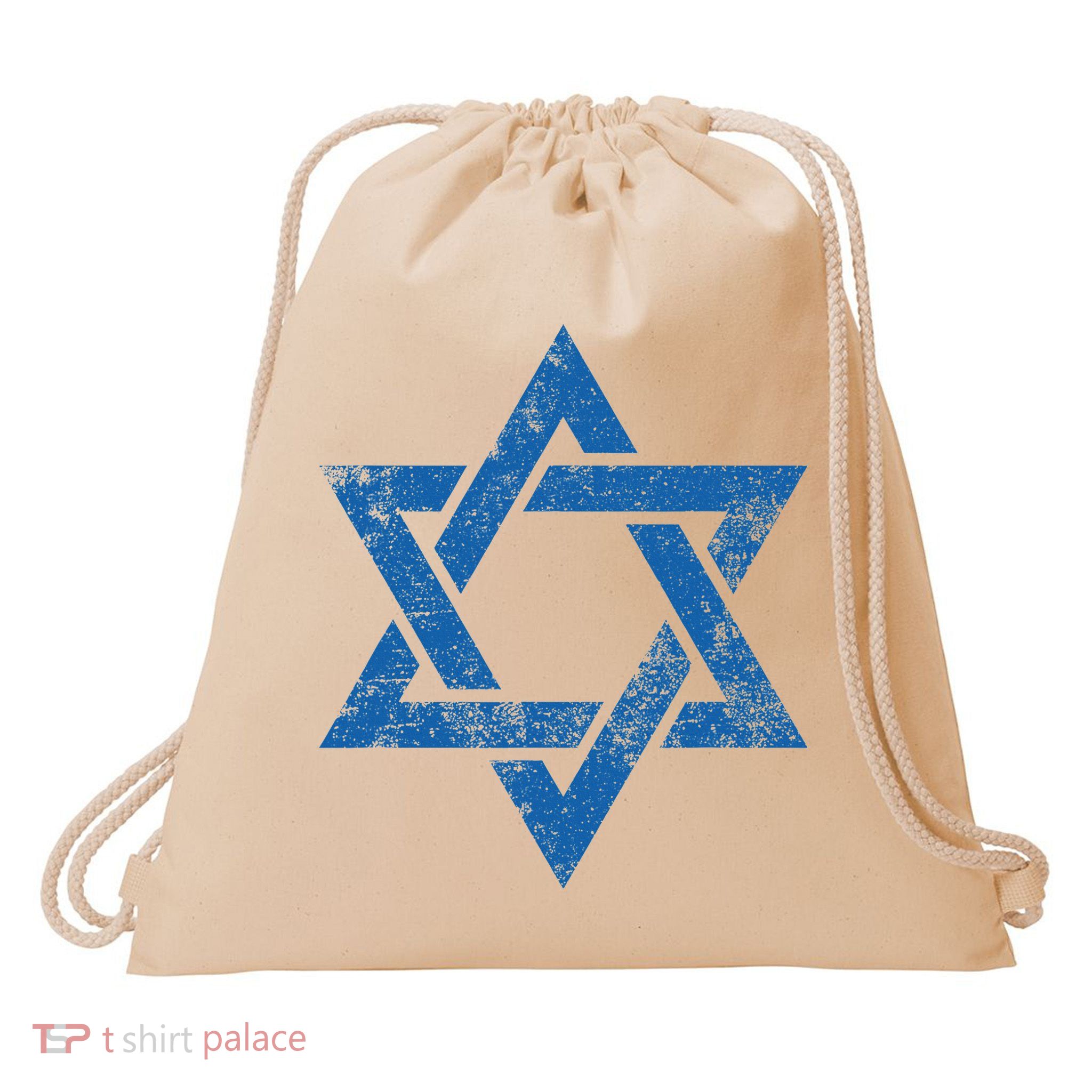 Israel Jewish Symbol Star Of David Drawstring Bag