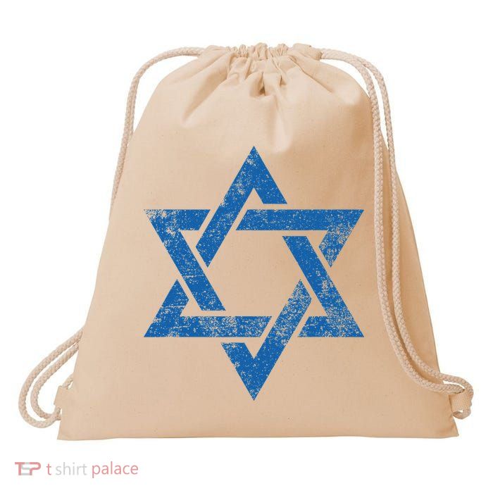 Israel Jewish Symbol Star Of David Drawstring Bag