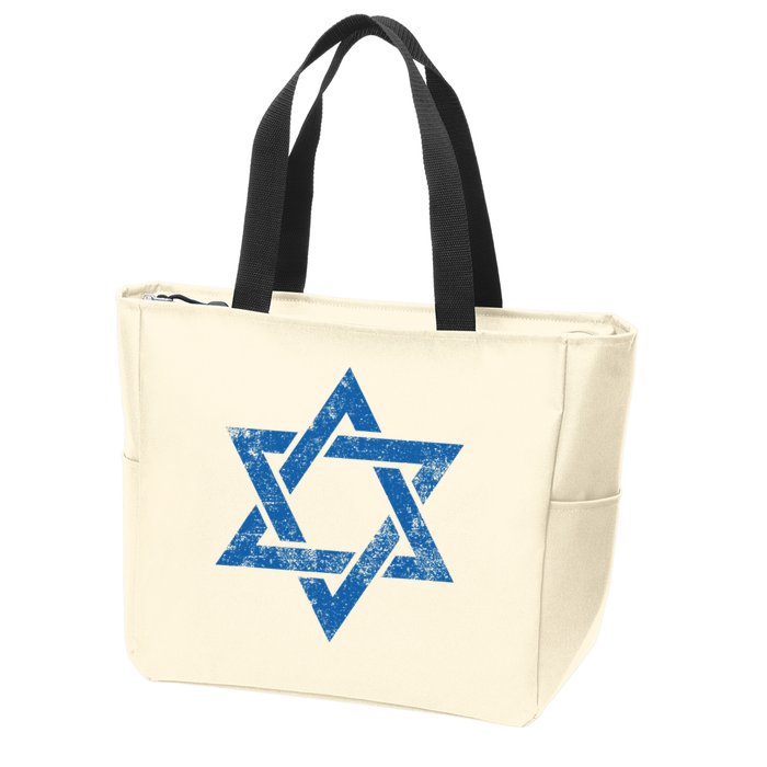 Israel Jewish Symbol Star Of David Zip Tote Bag