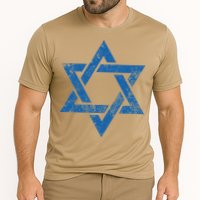 Israel Jewish Symbol Star Of David Cooling Performance Crew T-Shirt