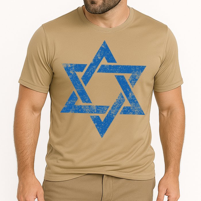 Israel Jewish Symbol Star Of David Cooling Performance Crew T-Shirt