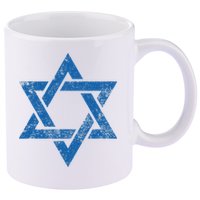 Israel Jewish Symbol Star Of David 11oz C Handle Ceramic Mug