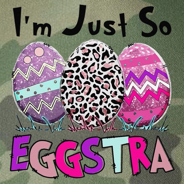 I'm Just So Eggstra Funny Egg Easter Baskets For Legacy Tie Dye Trucker Hat