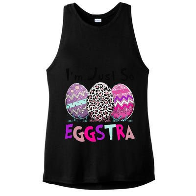 I'm Just So Eggstra Funny Egg Easter Baskets For Ladies PosiCharge Tri-Blend Wicking Tank