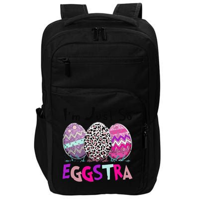 I'm Just So Eggstra Funny Egg Easter Baskets For Impact Tech Backpack