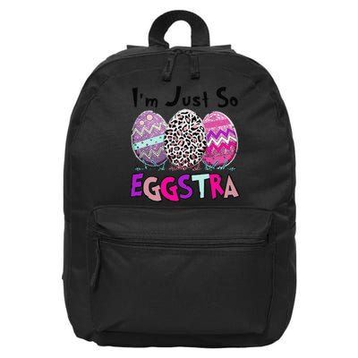 I'm Just So Eggstra Funny Egg Easter Baskets For 16 in Basic Backpack