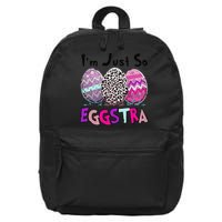 I'm Just So Eggstra Funny Egg Easter Baskets For 16 in Basic Backpack