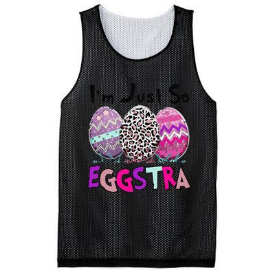 I'm Just So Eggstra Funny Egg Easter Baskets For Mesh Reversible Basketball Jersey Tank