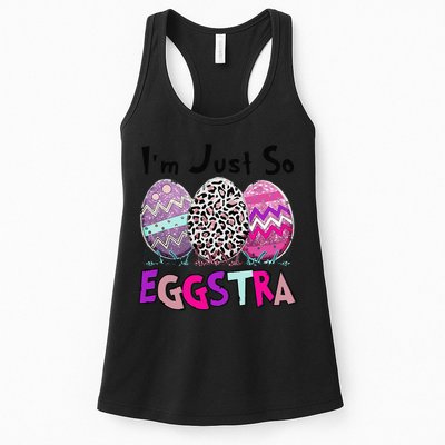 I'm Just So Eggstra Funny Egg Easter Baskets For Womens Tank Top
