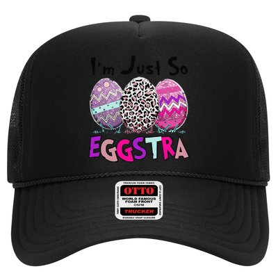 I'm Just So Eggstra Funny Egg Easter Baskets For Trucker Hat