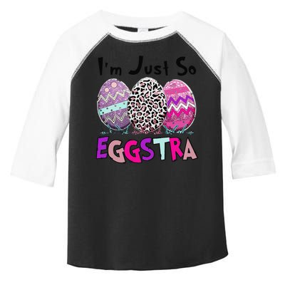 I'm Just So Eggstra Funny Egg Easter Baskets For Toddler Fine Jersey T-Shirt