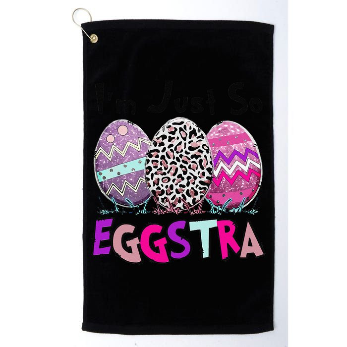 I'm Just So Eggstra Funny Egg Easter Baskets For Golf Towel