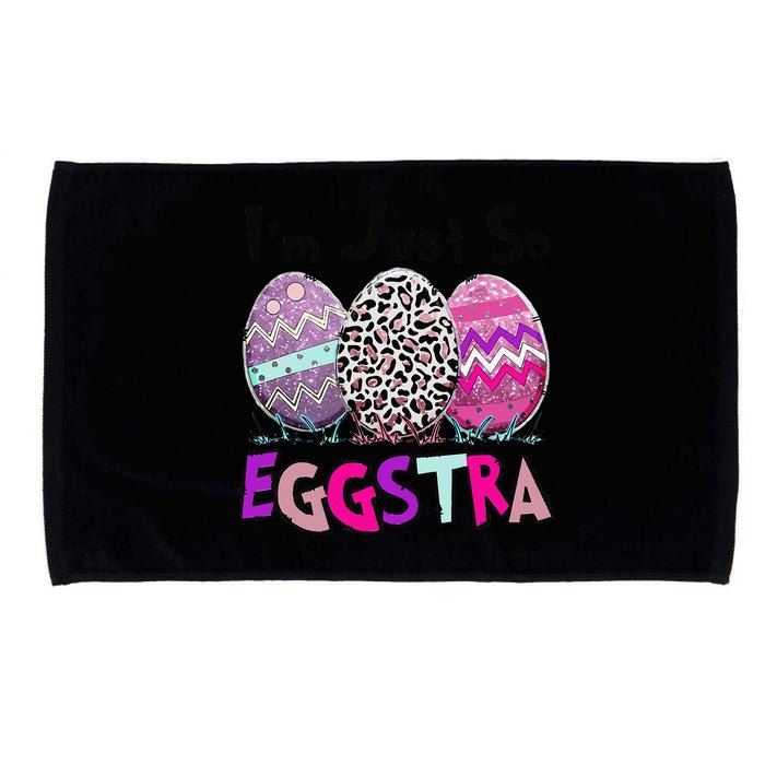 I'm Just So Eggstra Funny Egg Easter Baskets For Microfiber Hand Towel