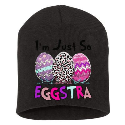 I'm Just So Eggstra Funny Egg Easter Baskets For Short Acrylic Beanie