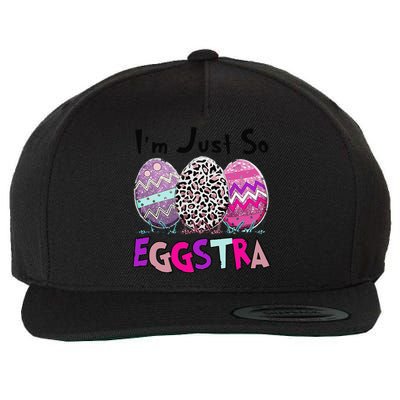 I'm Just So Eggstra Funny Egg Easter Baskets For Wool Snapback Cap