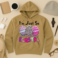 I'm Just So Eggstra Funny Egg Easter Baskets For Hoodie