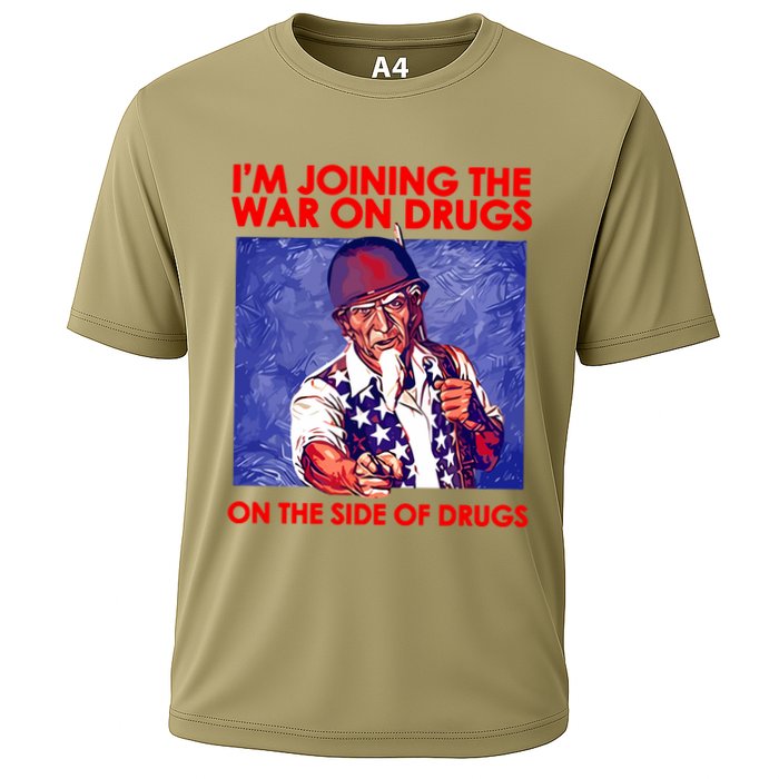 IM Joining The War On Drugs On The Side Of The Drugs Cooling Performance Crew T-Shirt