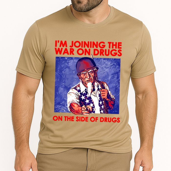 IM Joining The War On Drugs On The Side Of The Drugs Cooling Performance Crew T-Shirt