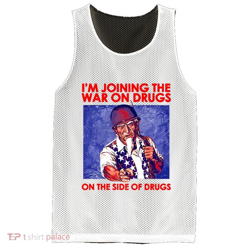 IM Joining The War On Drugs On The Side Of The Drugs Mesh Reversible Basketball Jersey Tank