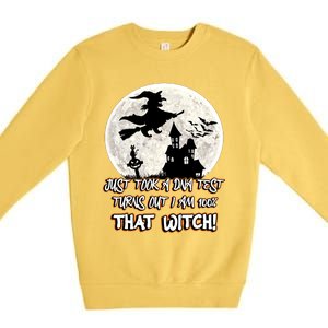 I Just Took A Dna Test Turns Out I Am 100% That Witch Gift Premium Crewneck Sweatshirt