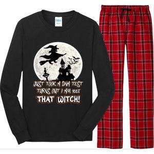 I Just Took A Dna Test Turns Out I Am 100% That Witch Gift Long Sleeve Pajama Set