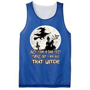 I Just Took A Dna Test Turns Out I Am 100% That Witch Gift Mesh Reversible Basketball Jersey Tank