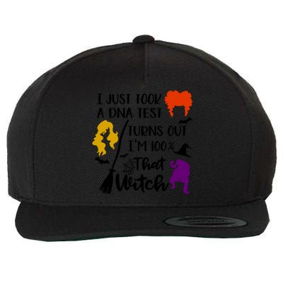 I Just Took A Dna Test Turns Out I'm 100 That Witch Halloween Quote Wool Snapback Cap