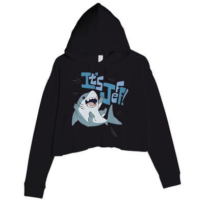 It’S Jeff The Landshark Gift Crop Fleece Hoodie