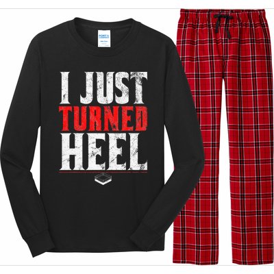 I Just Turned Heel Funny Pro Wrestling Long Sleeve Pajama Set