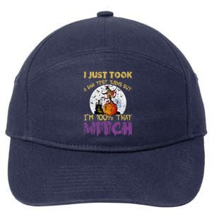 I Just Took A Dna Test Im 100% That Witch Cartoon Gift 7-Panel Snapback Hat