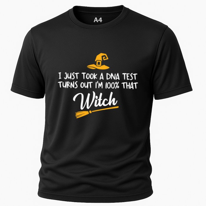 I Just Took A Dna Test Im 100% That Witch Gift Cooling Performance Crew T-Shirt