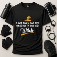 I Just Took A Dna Test Im 100% That Witch Gift Cooling Performance Crew T-Shirt