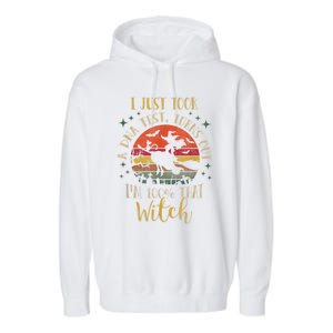 I Just Took A Dna Test Turns Out Im 100 Percent That Witch Cool Gift Garment-Dyed Fleece Hoodie