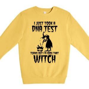 I Just Took A Dna Test Turns Out Im 100 Percent That Witch Gift Premium Crewneck Sweatshirt