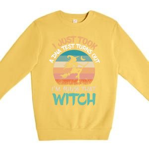 I Just Took A Dna Test Turns Out Im 100% Percent That Witch Gift Premium Crewneck Sweatshirt