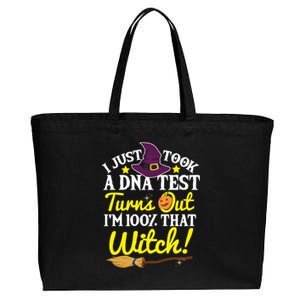 I Just Took A Dna Test Turns Out Im 100% That Witch Funny Cool Gift Cotton Canvas Jumbo Tote