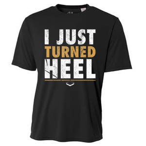 I Just Turned Heel Smark Pro Wrestling Fan Cooling Performance Crew T-Shirt