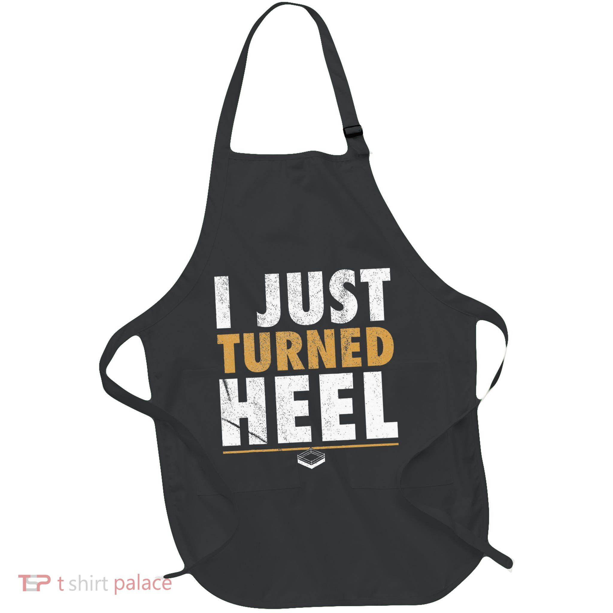 I Just Turned Heel Smark Pro Wrestling Fan Full-Length Apron With Pockets