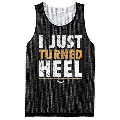 I Just Turned Heel Smark Pro Wrestling Fan Mesh Reversible Basketball Jersey Tank