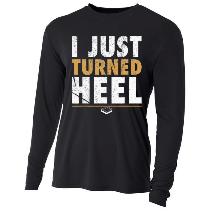 I Just Turned Heel Smark Pro Wrestling Fan Cooling Performance Long Sleeve Crew