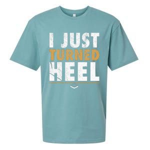 I Just Turned Heel Smark Pro Wrestling Fan Sueded Cloud Jersey T-Shirt