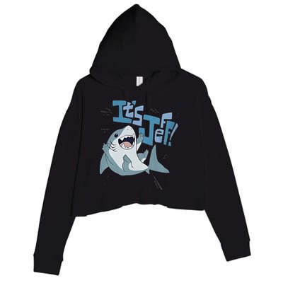 It’S Jeff The Landshark Crop Fleece Hoodie