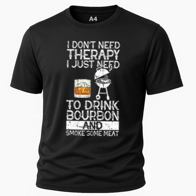 I Just To Drink Bourbon And Smoke Meat Smoker Whiskey Performance Shirt