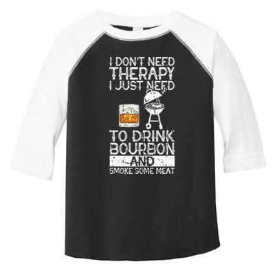 I Just To Drink Bourbon And Smoke Meat Smoker Whiskey Toddler Fine Jersey T-Shirt