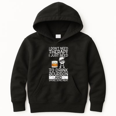 I Just To Drink Bourbon And Smoke Meat Smoker Whiskey Kids Hoodie