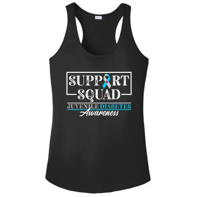 I Juvenile T1D Type 1 Diabetes Awareness Support Squad Ladies PosiCharge Competitor Racerback Tank