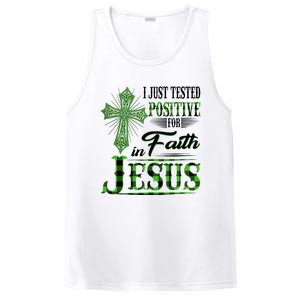 I Just Tested Positive For Faith In Jesus Saint Patrick's Day Believe In God PosiCharge Competitor Tank