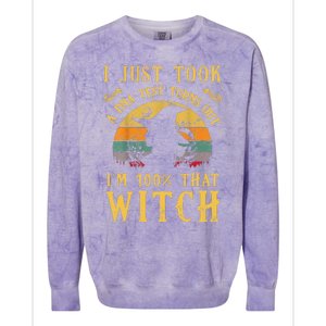 I Just Took A Dna Test Turns Out Im 100 Percent That Witch Colorblast Crewneck Sweatshirt