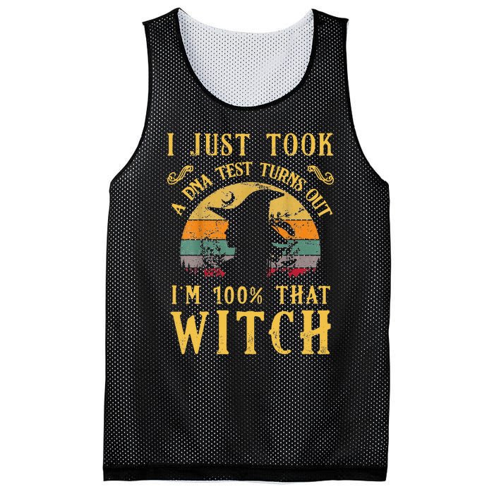 I Just Took A Dna Test Turns Out Im 100 Percent That Witch Mesh Reversible Basketball Jersey Tank