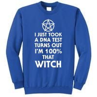 I Just Took A Dna Test Turns Out Im 100 Percent That Witch Gift Tall Sweatshirt